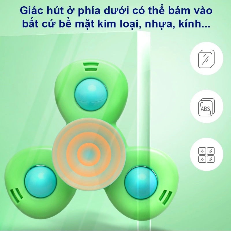 SET 3 Con Quay spinner vui nhộn hình côn trùng 2 3 4 cánh cho bé vui chơi