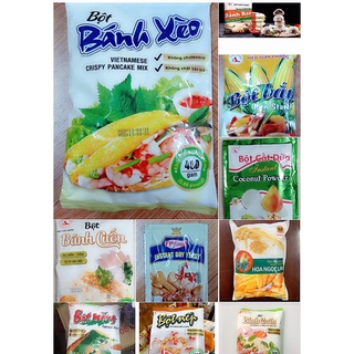 400gr bột nếp, bột năng, bột bánh bao, bột bánh xèo, bột bánh cuốn, bột nở làm bánh