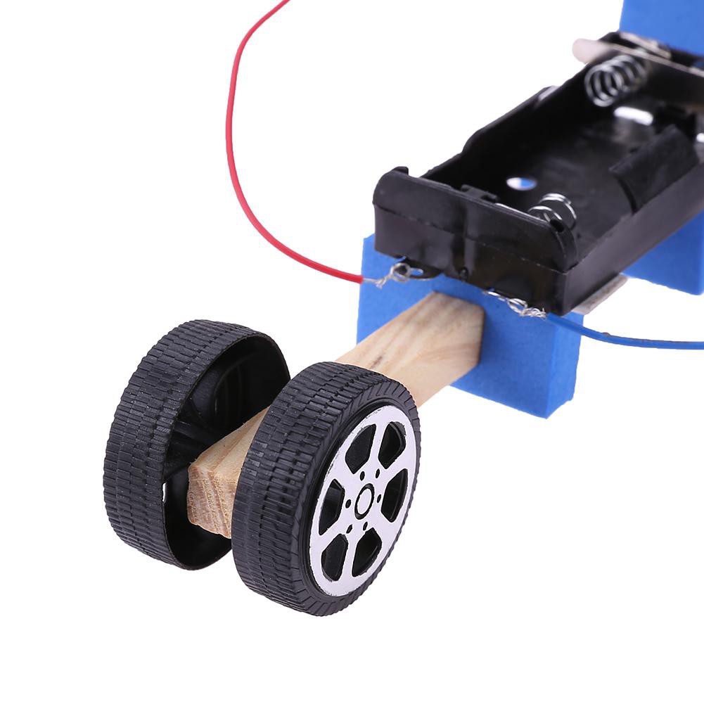 High Alloet Speed Change Racing Wooden Car Kid DIY Assembled Toy Aerodynamic Car Material Tool