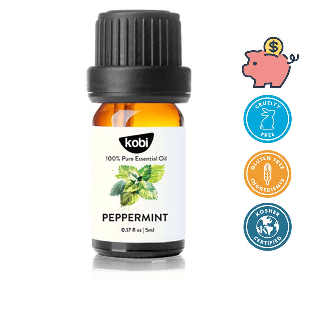 Tinh dầu Bạc Hà Kobi peppermint essential oil giúp thơm phòng, giải cảm, đuổi chuột hiệu quả - 5ml