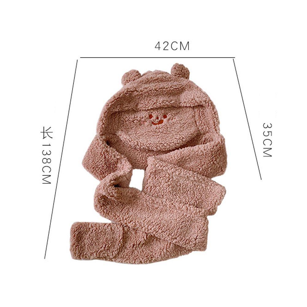 Bộ Mũ Beanie Kèm Khăn Choàng Chống Gió Giữ Ấm Mùa Đông