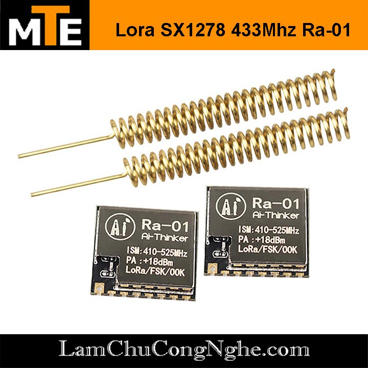 Mạch Thu Phát RF Lora SX1278 433Mhz Ra-01