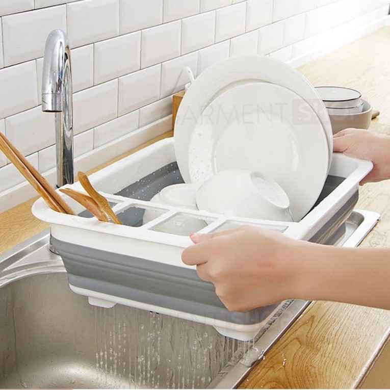 Giá Phơi Chén Dĩa Bằng Silicone Gấp Gọn Tiện Dụng | BigBuy360 - bigbuy360.vn