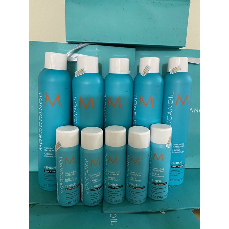 MOROCCANOIL FINISH STRONG Gôm Xịt Giữ Nếp Linh Hoạt Luminous Hair Spray 330ml