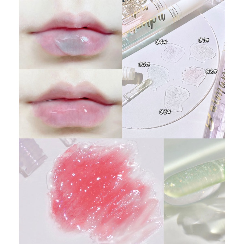 [Hàng mới về] Son bóng trong suốt dưỡng ẩm không màu tiện lợi