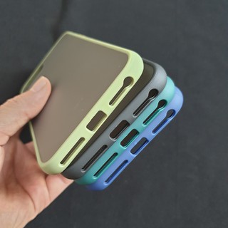Ốp lưng Iphone 6 Plus 7 Plus 8 Plus nhám viền màu
