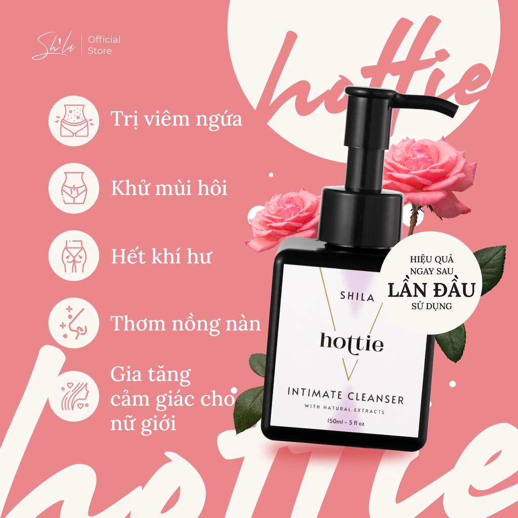 [Mã AFF3PRE20K giảm 20K đơn 99K] Dung dịch vệ sinh phụ nữ Shila hương quyến rũ 150ml (Shila Intimate Cleanser Hottie)