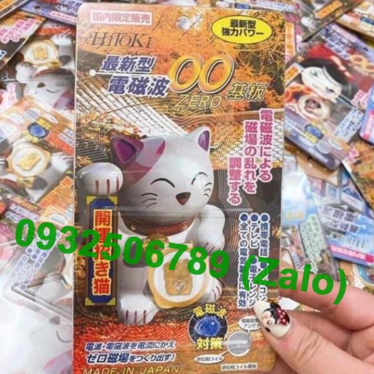 Chip Ngăn Bức Xạ Điện Từ HiToKi Nhật Bản( Mèo Thần Tài) Chính Hãng