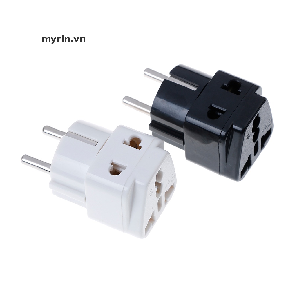 Phích Cắm Chuyển Đổi Từ 1 Sang 2 Cổng Cắm 5mm UK / US / EU / AU 2 / 3 Chấu Tiện Dụng
