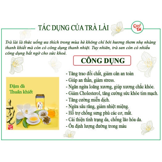 Trà lài ướp hoa lài và hương lài (Lốc 6 gói 68g) HẬU HƯƠNG