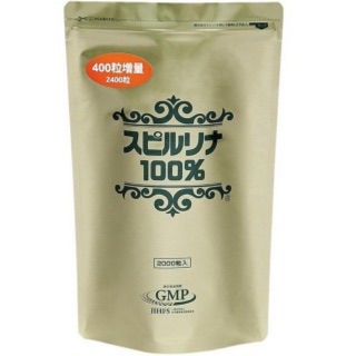 Tảo xoắn Spirulina Algae 100% dạng túi 2400 viên Nhật Bản