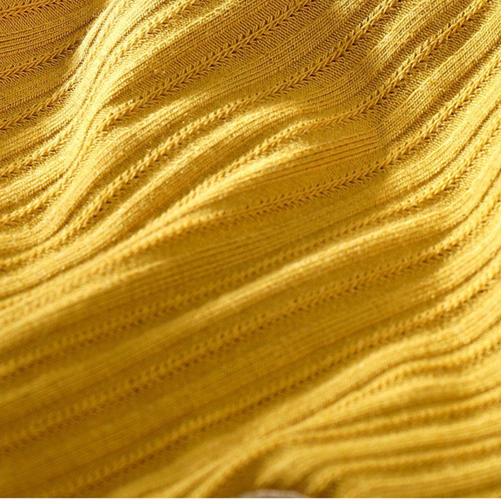 Áo Croptop Dệt Kim Có Mút Đệm Ngực Thời Trang Quyến Rũ