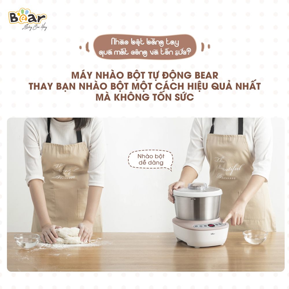 Máy nhồi và ủ bột Bear 5L DM-B50V1 dùng cho gia đình