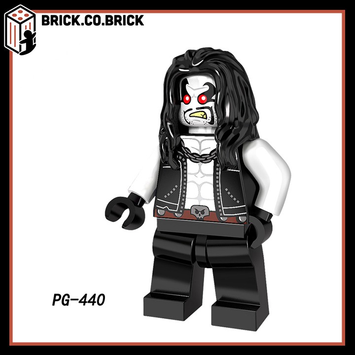 Đồ Chơi Siêu Anh Hùng Marvel DC Killmonger Lobo Super Man Groot The Wolf Iron Spider Minifigure Super Hero PG8109