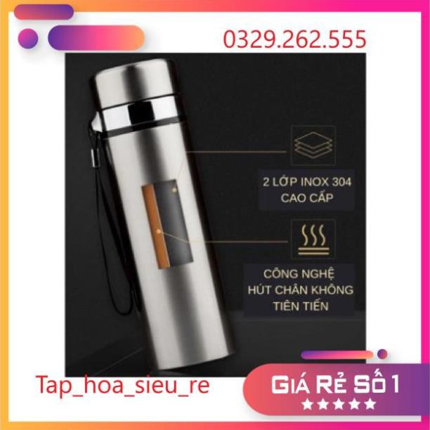 (Rẻ Vô địch) Bình inox giữ nhiệt cao cấp 1000ml (1lít)