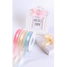 Ruybăng voan/ ri băng voan/ ribbon lụa satin phối voan - Ruybăng sợi organza - ribbon/ ruybang ren - ribbon/ ruybang sat