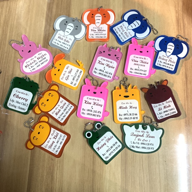 Bảng Tên Treo Cặp Cho Bé Handmade