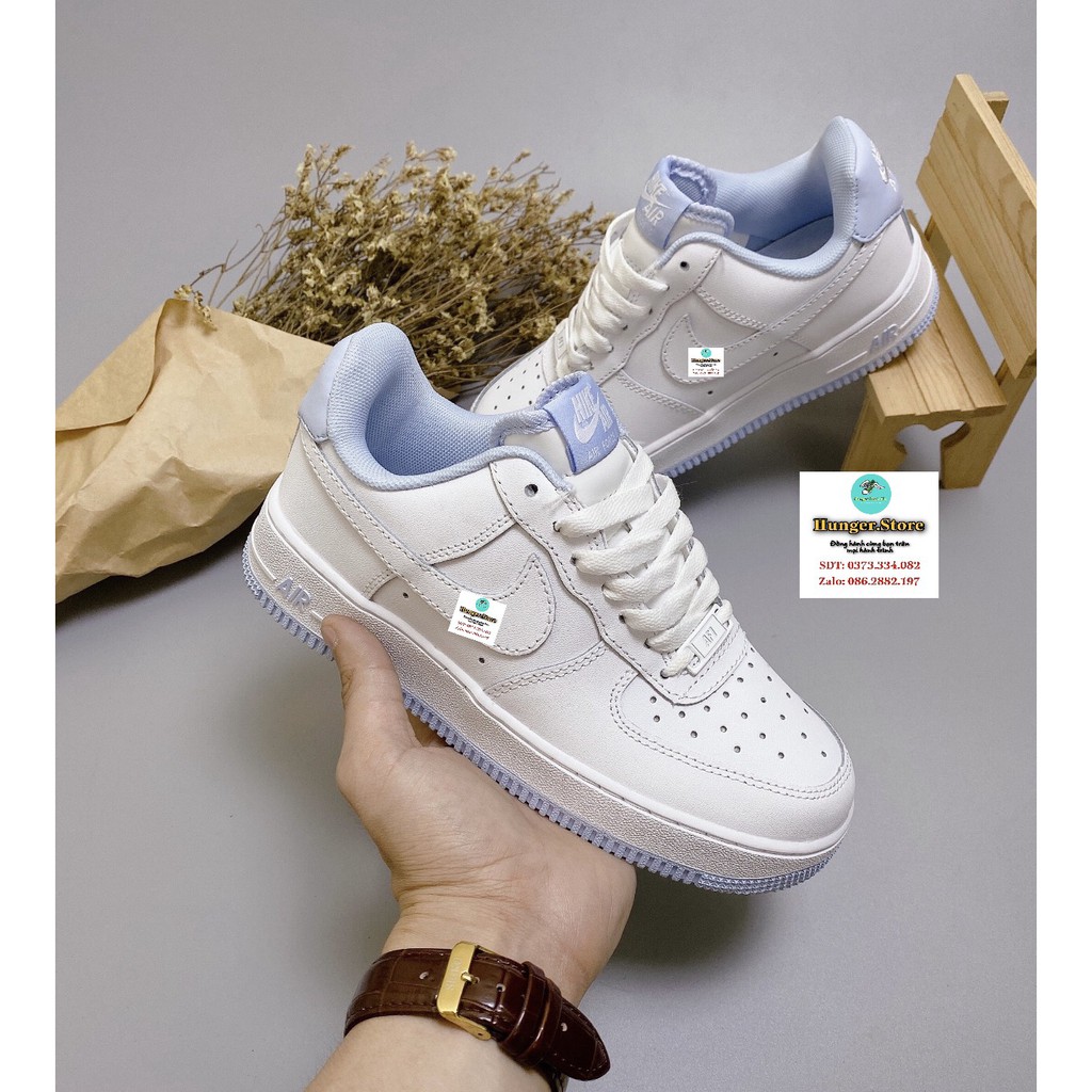 Giày AF1 [Chuẩn 1.1] trắng xanh,  đế cao 3cm , size 36-44 cả nam và nữ full box.Hunger.Store hn | BigBuy360 - bigbuy360.vn