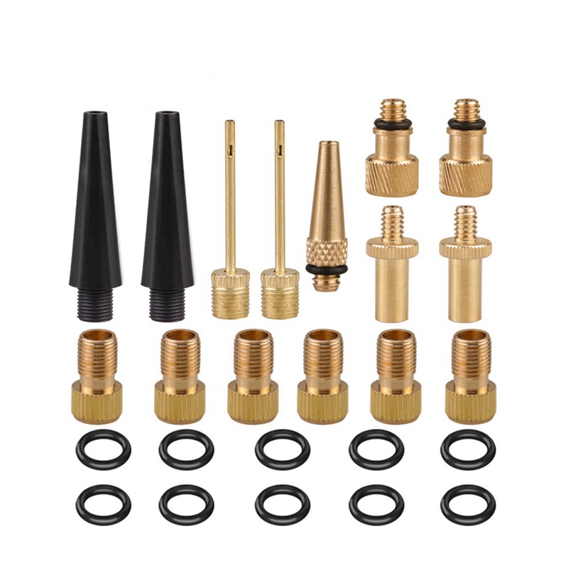 Set 25 Đầu Chuyển Đổi Vae Manifold Vae Adapter Sv Av Dv Bơm Bóng Xe Đạp