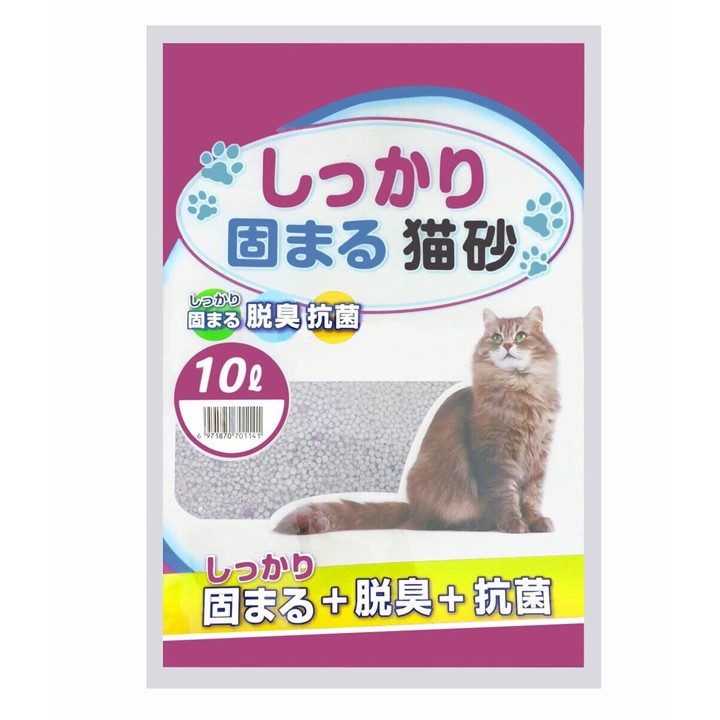 Cát vệ sinh cho mèo Nhật Bản 10L hương cà phê, hoa hồng, phấn trẻ em