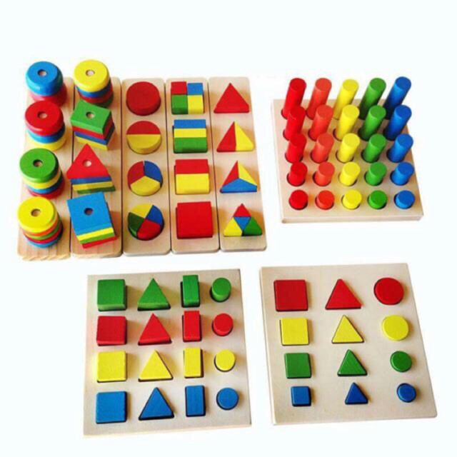 Bộ Giáo Cụ Montessori 8 Món Loại 1 Cho Bé