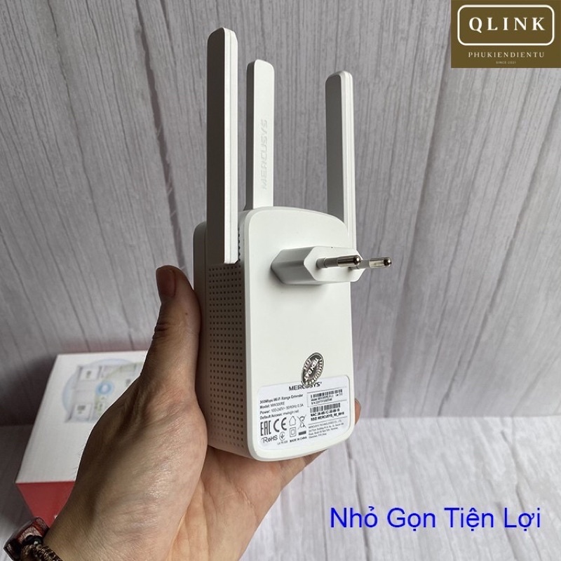 Cục kích sóng wifi, bộ kích wifi MERCUSYS 3 râu tốc độ 300 Mbs kích sóng cực mạnh