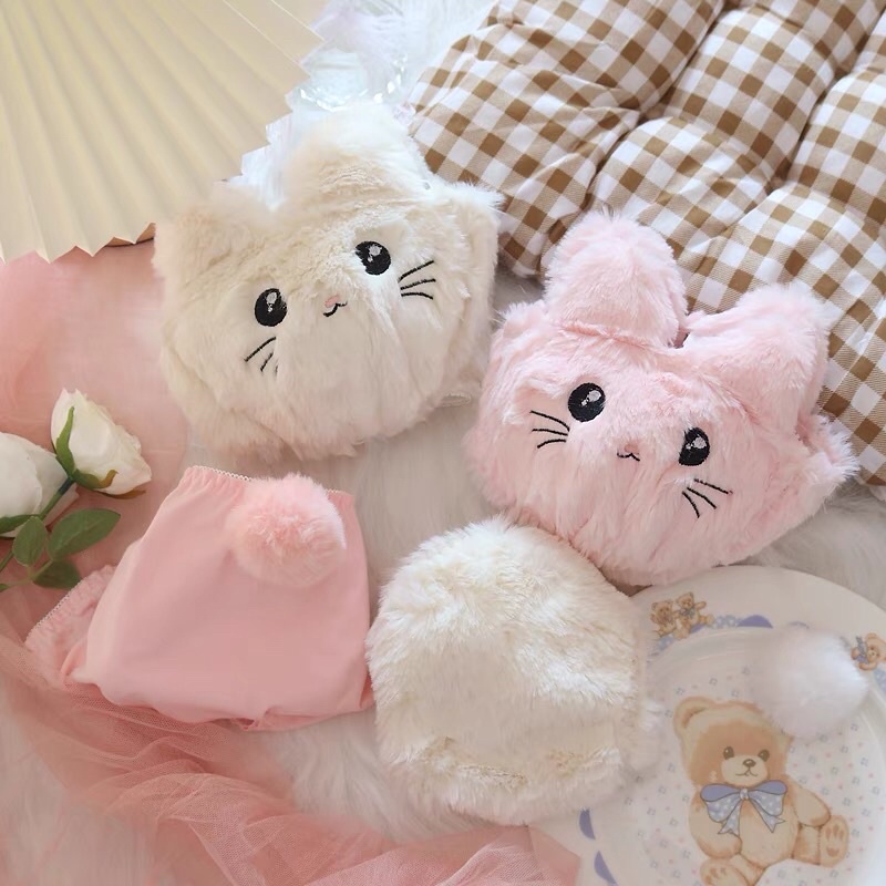 [ORDER] Bộ quần áo lót hình mèo bông hai màu thiết kế mới | BigBuy360 - bigbuy360.vn