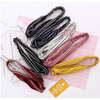 BĂNG ĐÔ TURBAN SỌC KẺ NHIỀU MÀU CÁ TÍNH