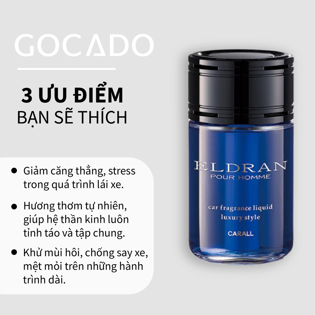 Nước Hoa Ô Tô Elduran Riser - Nước Hoa Khử Mùi Xe Hơi Cao Cấp - Hương Thơm Tươi Mát - Chống Say Xe | BigBuy360 - bigbuy360.vn