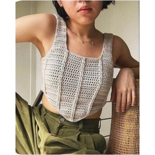 Áo crop top len