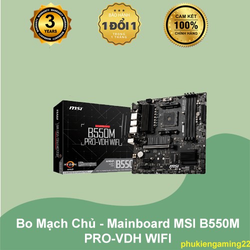 Bo Mạch Chủ Mainboard MSI B550M PROVDH WIFI hàng chính hãng