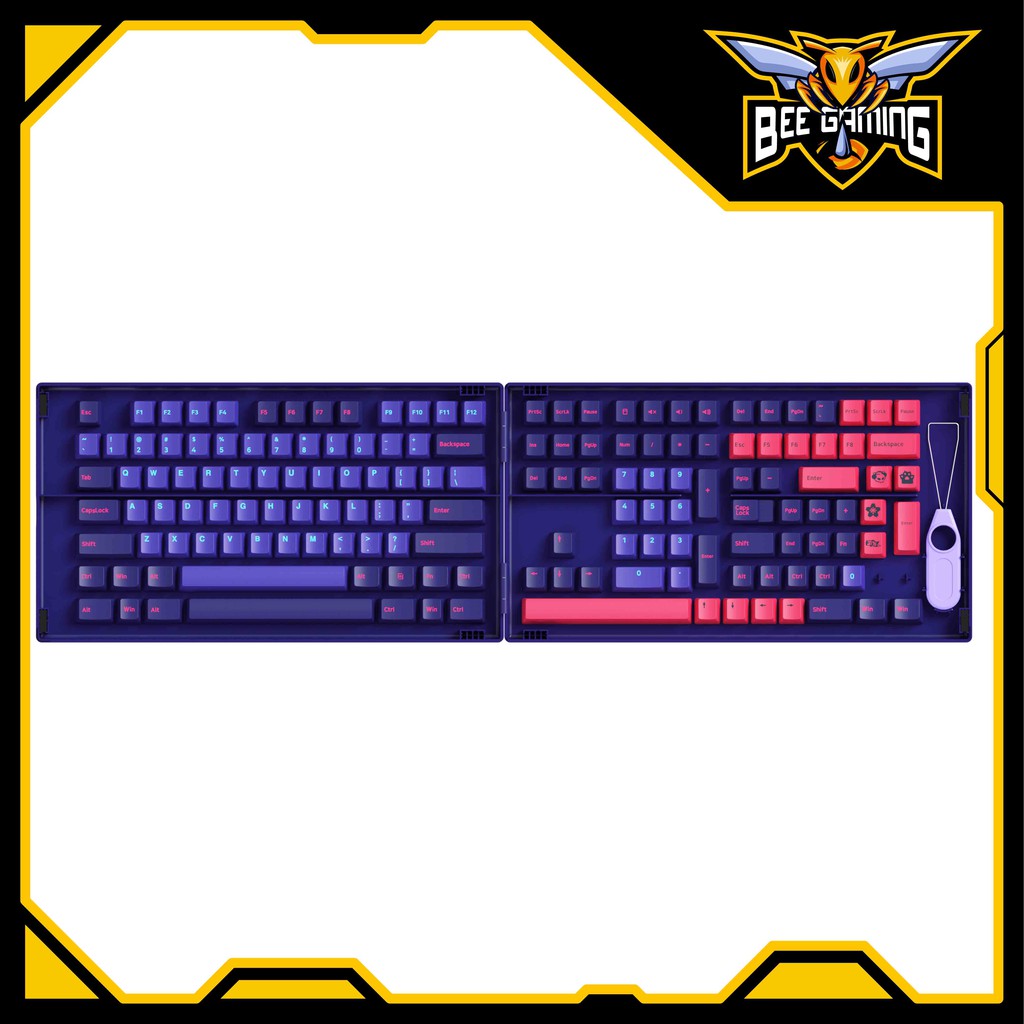 Bộ Keycap AKKO Neon (Chất liệu PBT Double-Shot, ASA-Cherry Profile, 157-158 nút)