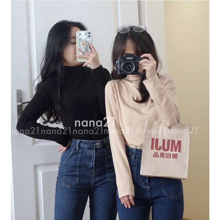 Áo thun tăm giữ nhiệt cổ 3 phân có lót lông | BigBuy360 - bigbuy360.vn