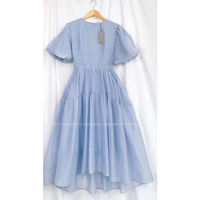 Đầm Xòe Jalani Dress Xanh Vải Organza Lót Habutai Tiểu Thư Size S M L XL_mai.ni.chi | BigBuy360 - bigbuy360.vn