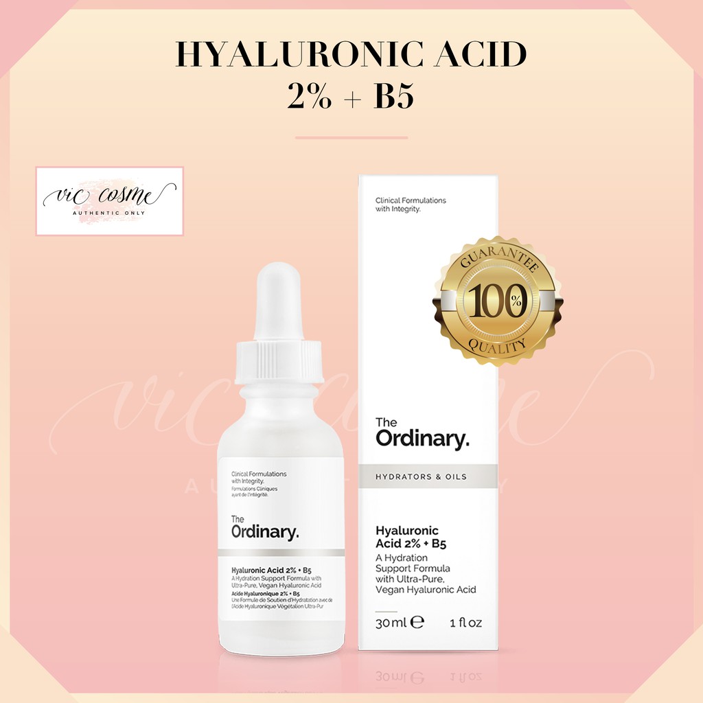 [CHÍNH HÃNG] Tinh chất dưỡng ẩm phục hồi da The Ordinary Hyaluronic Acid 2% +B5