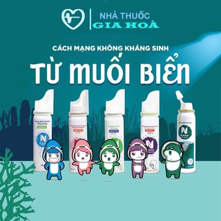 Nebusal - Dung dịch muối biển dạng xịt, giúp vệ sinh mũi, giảm nghẹt mũi