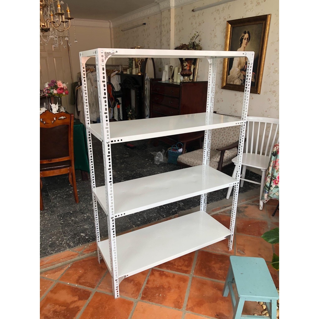 Kệ sắt V lỗ đa năng 4 -5 tầng dài 1m x rộng 0,4m x cao 1,2 - 1,5m.Kệ lắp ghép đa năng