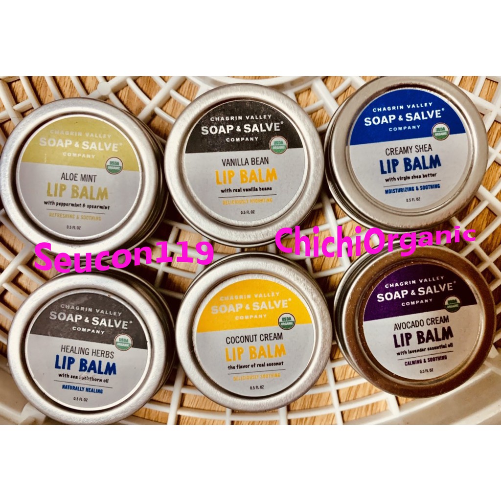 Son Dưỡng Môi Hữu Cơ Lip Balm - Chagrin Valley Hũ 7g