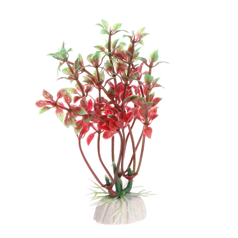 Cây cảnh nhân tạo nhiều màu dành cho trang trí bể cá