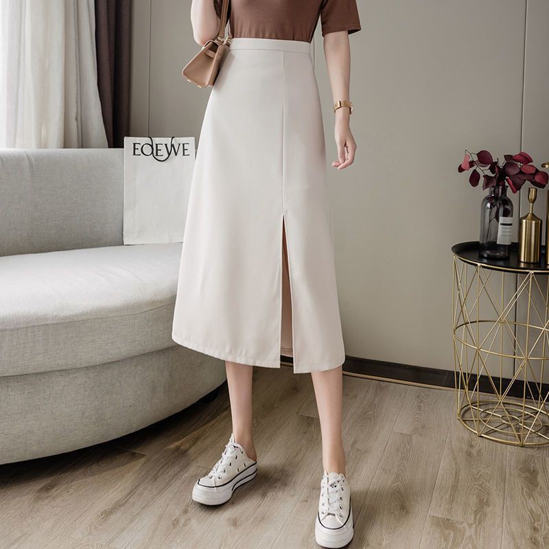 Chân Váy Chữ A Dài SANMAY Chân váy Midi xẻ tà suông Cá tính, Dáng dài nữ Công sở xinh yêu Hàn Quốc CV001 | BigBuy360 - bigbuy360.vn