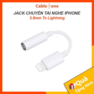 Jack Chuyển Tai Nghe, Jack 3.5mm To Lightning Dành Cho iPhone 7, 8, X, Xs, XsMax Bảo Hành 12 tháng