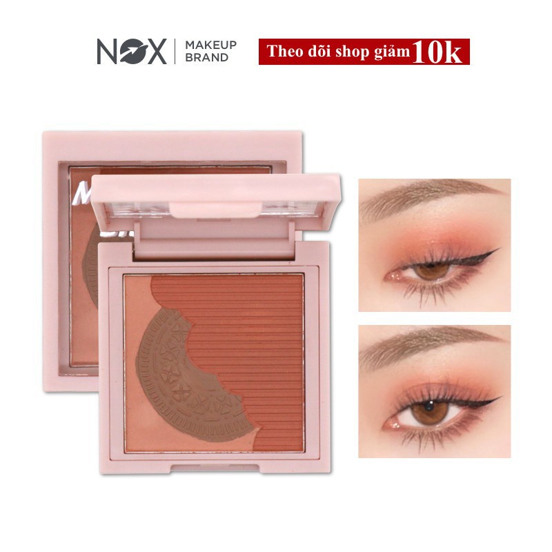 Bảng phấn mắt NOX 3 màu 4.5g Long-Lasting Portable