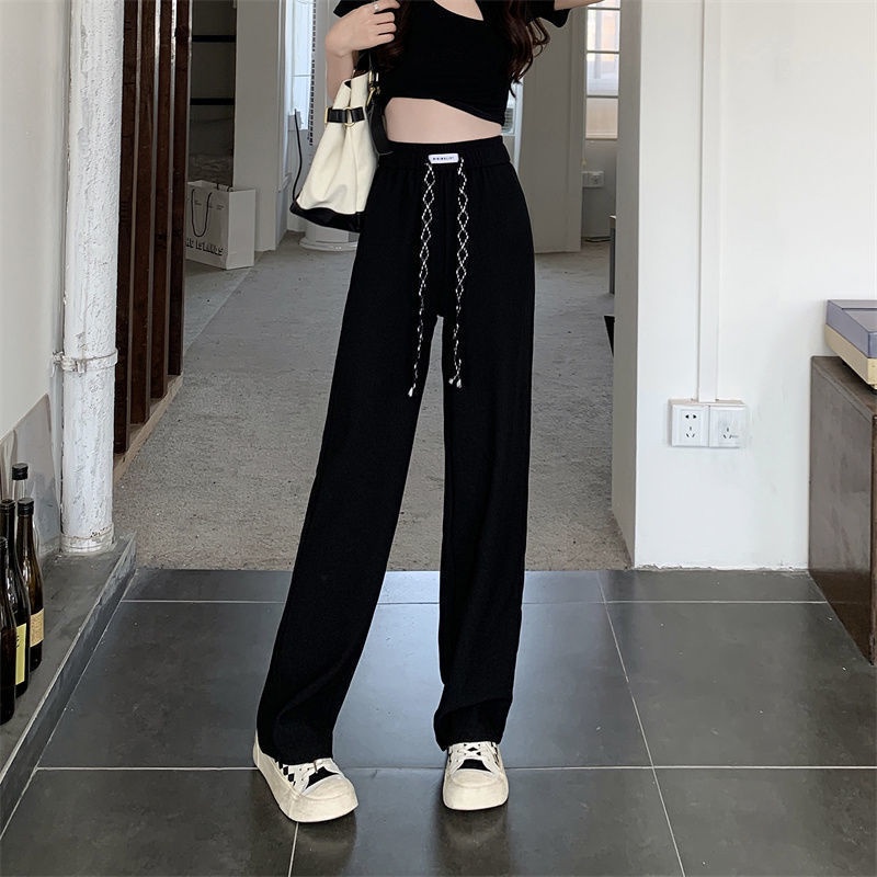 COZOKC Quần COZOKC lưng cao ống suông rộng thời trang cá tính dễ phối đồ