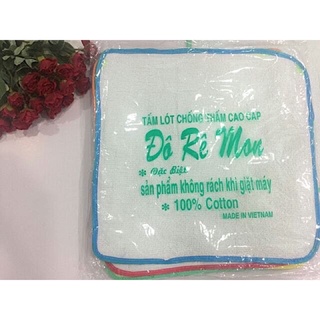 Tấm lót chống thấm cao cấp Đô Rê Mon 100% cotton không rách khi giặt máy