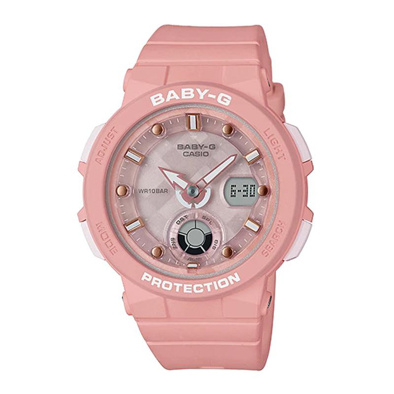 Đồng hồ casio nữ dây nhựa BABY-G BGA-250-4ADR chính hãng