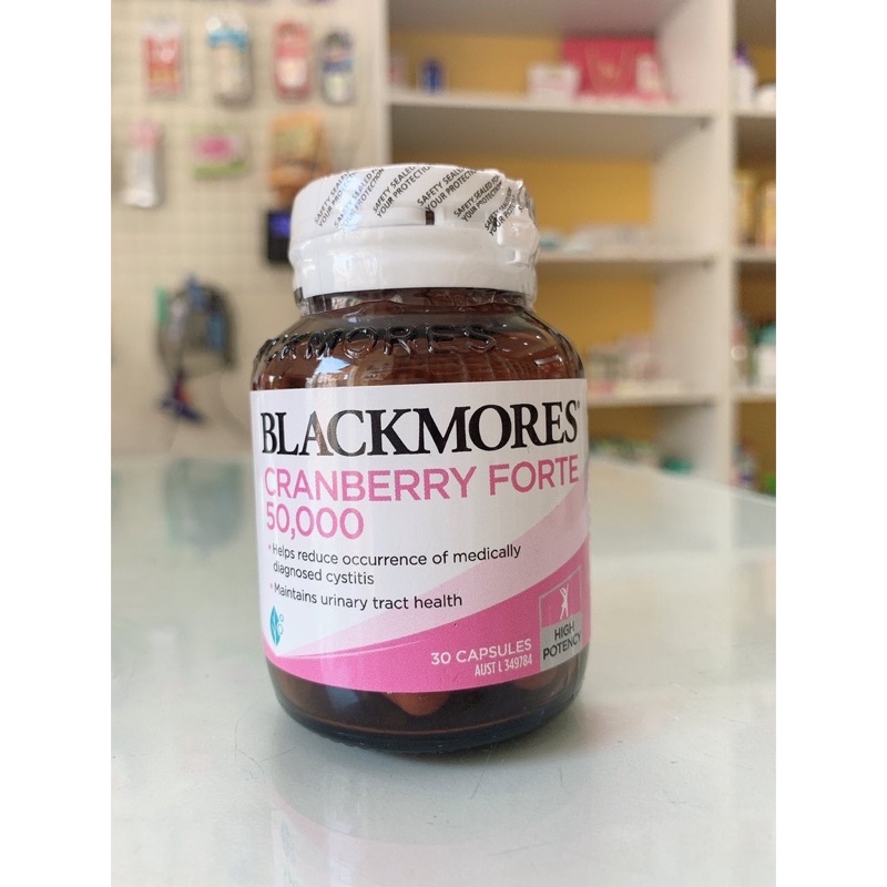 VIÊN UỐNG HỖ TRỢ VIÊM ĐƯỜNG TIẾT NIỆU CRANBERRY FORTE BLACKMORES 30 VIÊN