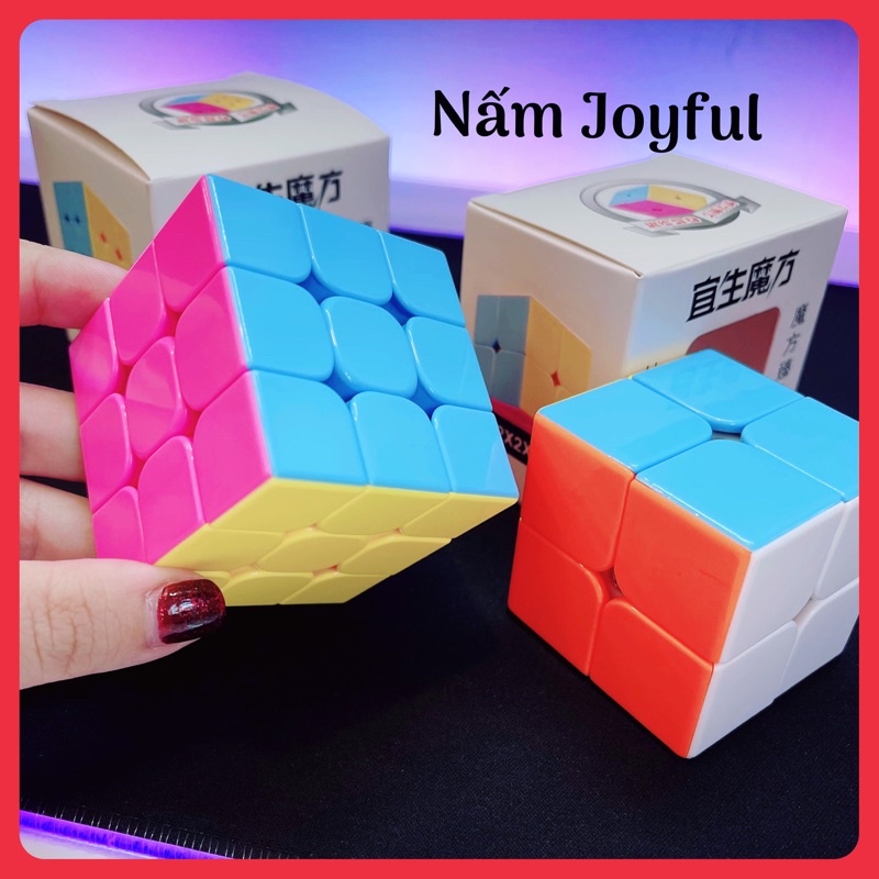 Rubik loại đẹp 2x2 3x3 rèn sự tập trung cho bé