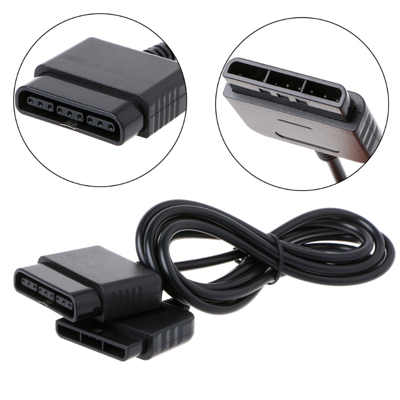 Dây Cáp Nối Dài 1 8m Màu Đen Cho Tay Cầm Chơi Game PS1 PS2 Mini Classic