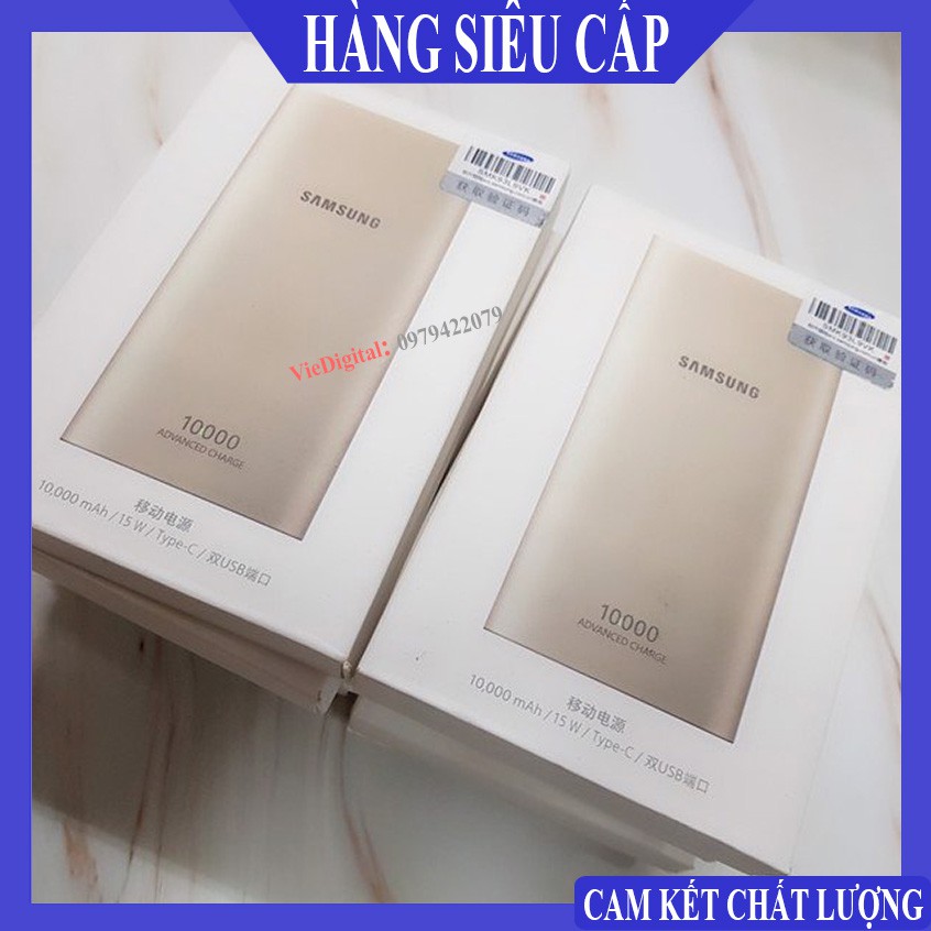 [Sạc Samsung] Sạc Dự Phòng, Pin Sạc Dự Phòng Samsung 10000mAh, Sử Dụng Tiện Lợi Đầu Ra 2 Cổng Sạc USB, Bảo Hành 12 Tháng