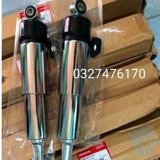 Cặp phuộc giảm sóc sau nắp đen xe Super DREAM zin Honda